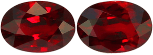 Pair of Burmese rubies untreated and certified