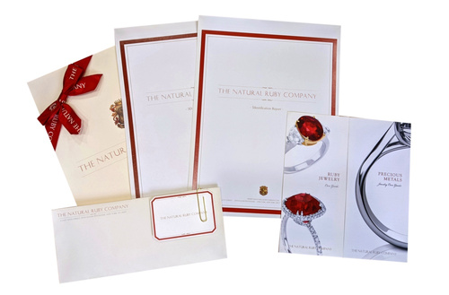 Ruby rings in The Natural Ruby Company custom made packaging