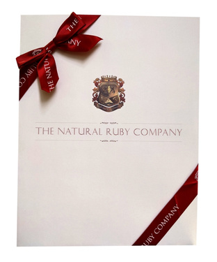 Ruby rings in The Natural Ruby Company custom made packaging