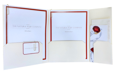 Ruby rings in The Natural Ruby Company custom made packaging